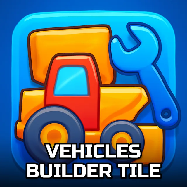 Vehicles Builder Tile - Construction Vehicles game